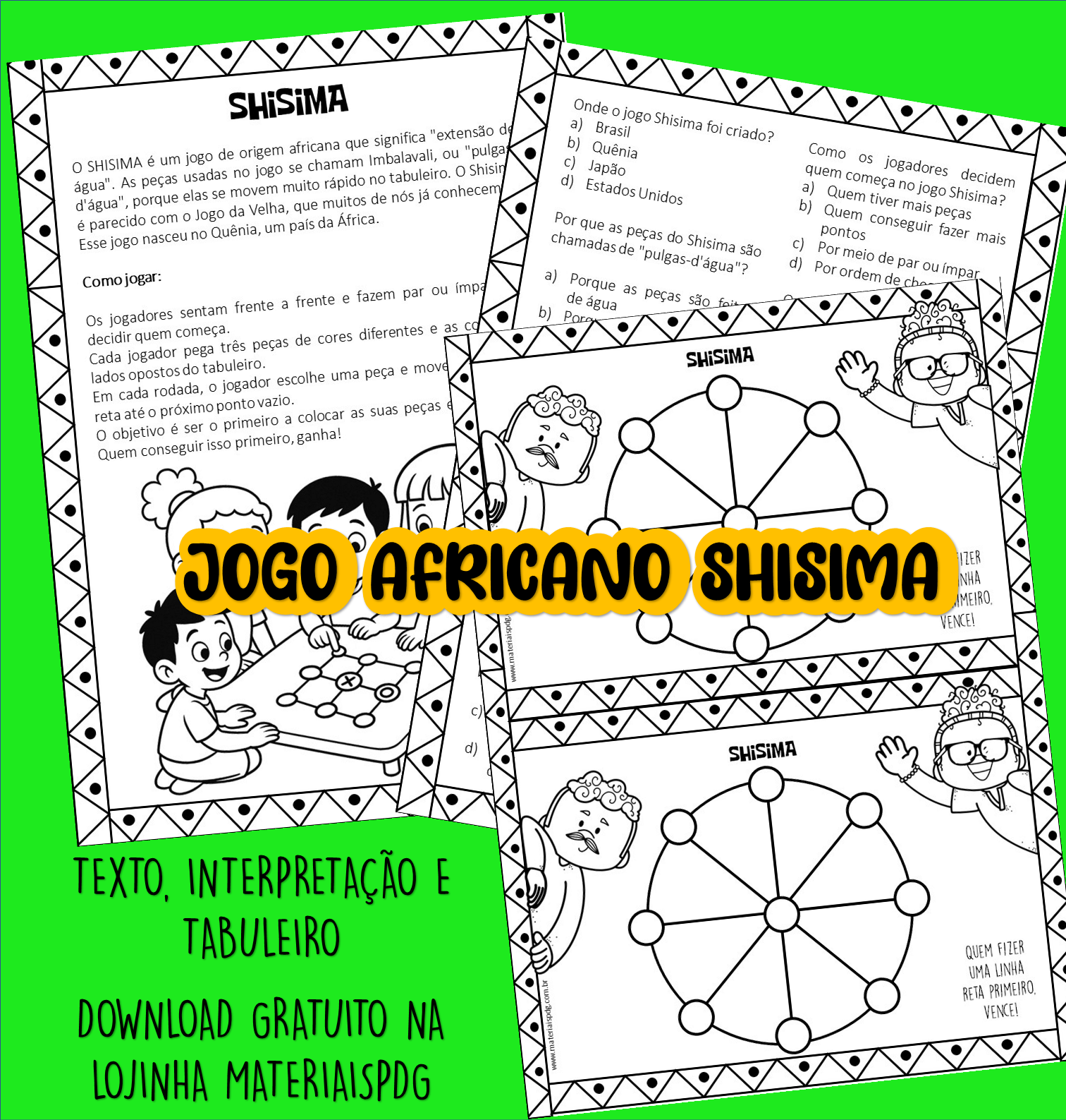 Shisima: Jogo Africano com texto e interpretação - Gratuito