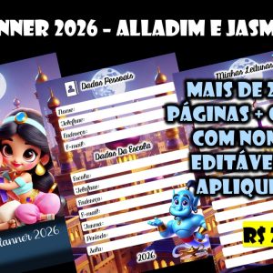 Planner 2026 - Alladim e Jasmine