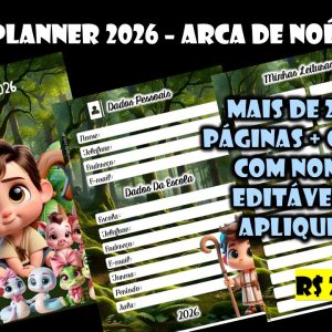 Planner 2026 - Arca de Noé