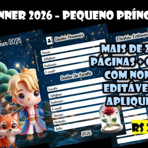 Planner 2026 - Pequeno Príncipe