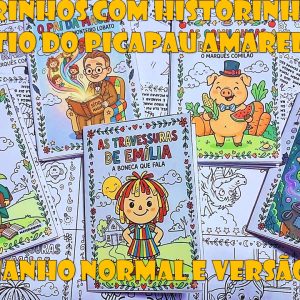 Livrinhos Sítio do Picapau Amarelo: Coloridos e Para Colorir