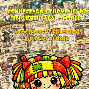 Conhecendo os Personagens do Sítio do Picapau Amarelo - Kit de Infográficos