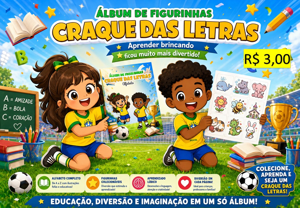 Álbum Craque das Letras — Alfabeto