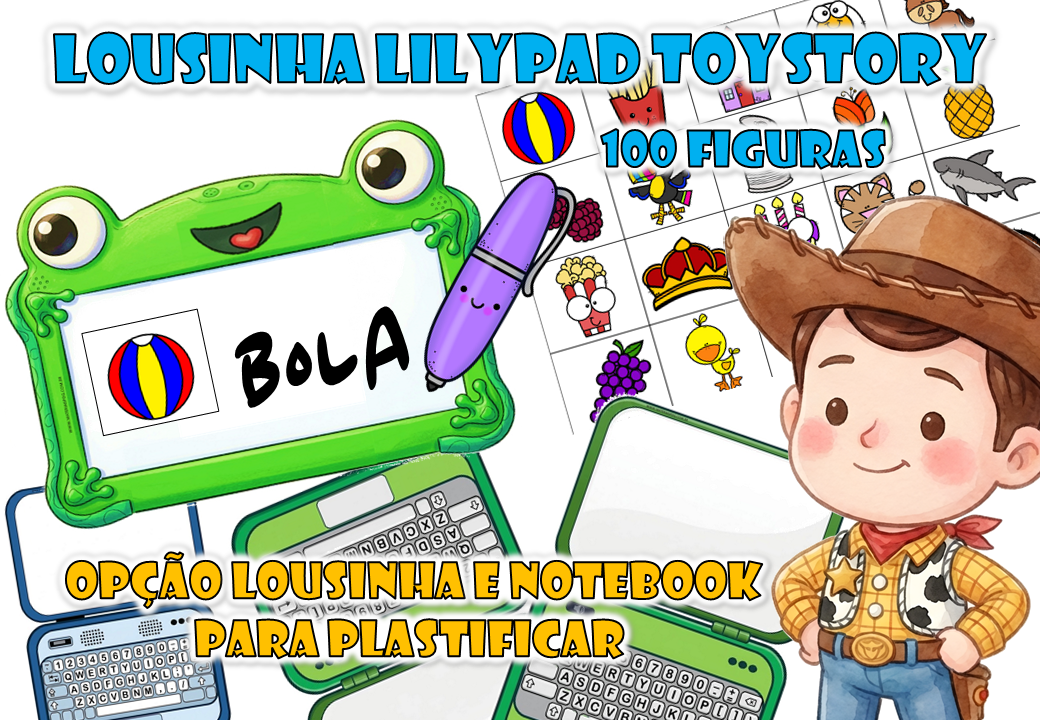 🚀 LOUSINHA LILYPAD TOY STORY – 100 FIGURAS 🤠💚