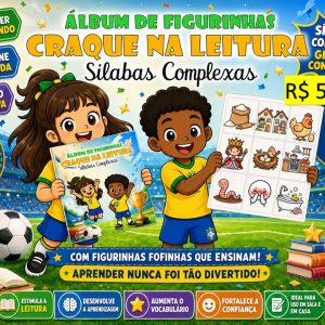 Álbum Craque na Leitura — Sílabas Complexas