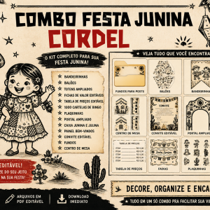 Combo Festa Junina Cordel