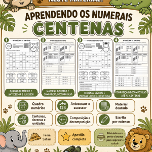 APOSTILA APRENDENDO OS NUMERAIS - CENTENAS