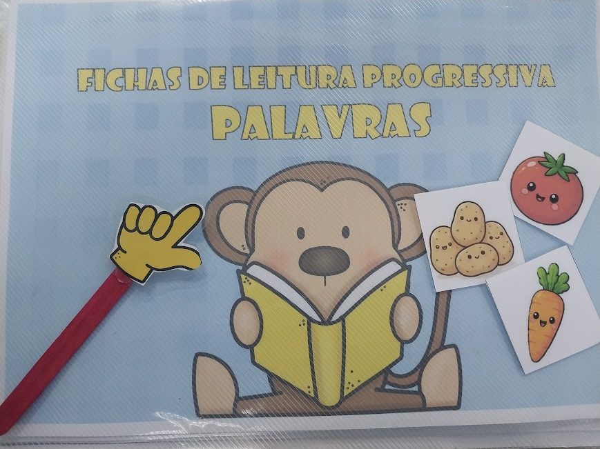 📚 Fichas de Leitura Progressiva de Palavras - 60 fichas + ponteiras - Imagem 4