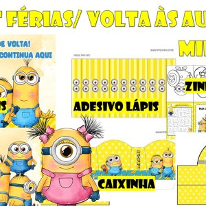 Kit Férias/ Volta às Aulas – Minions