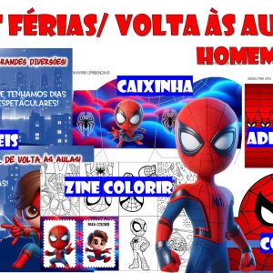 Kit Férias/ Volta às Aulas – Homem-Aranha