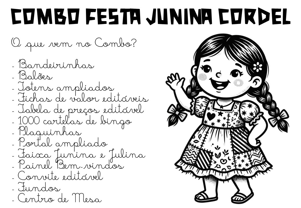 Combo Festa Junina Cordel - Imagem 2