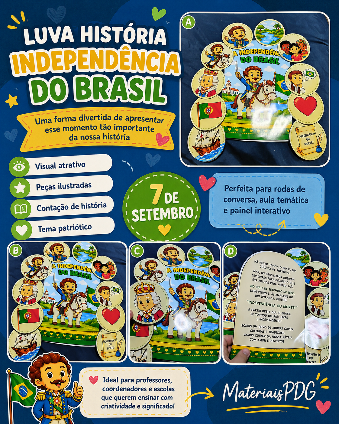 LUVA – INDEPENDÊNCIA DO BRASIL
