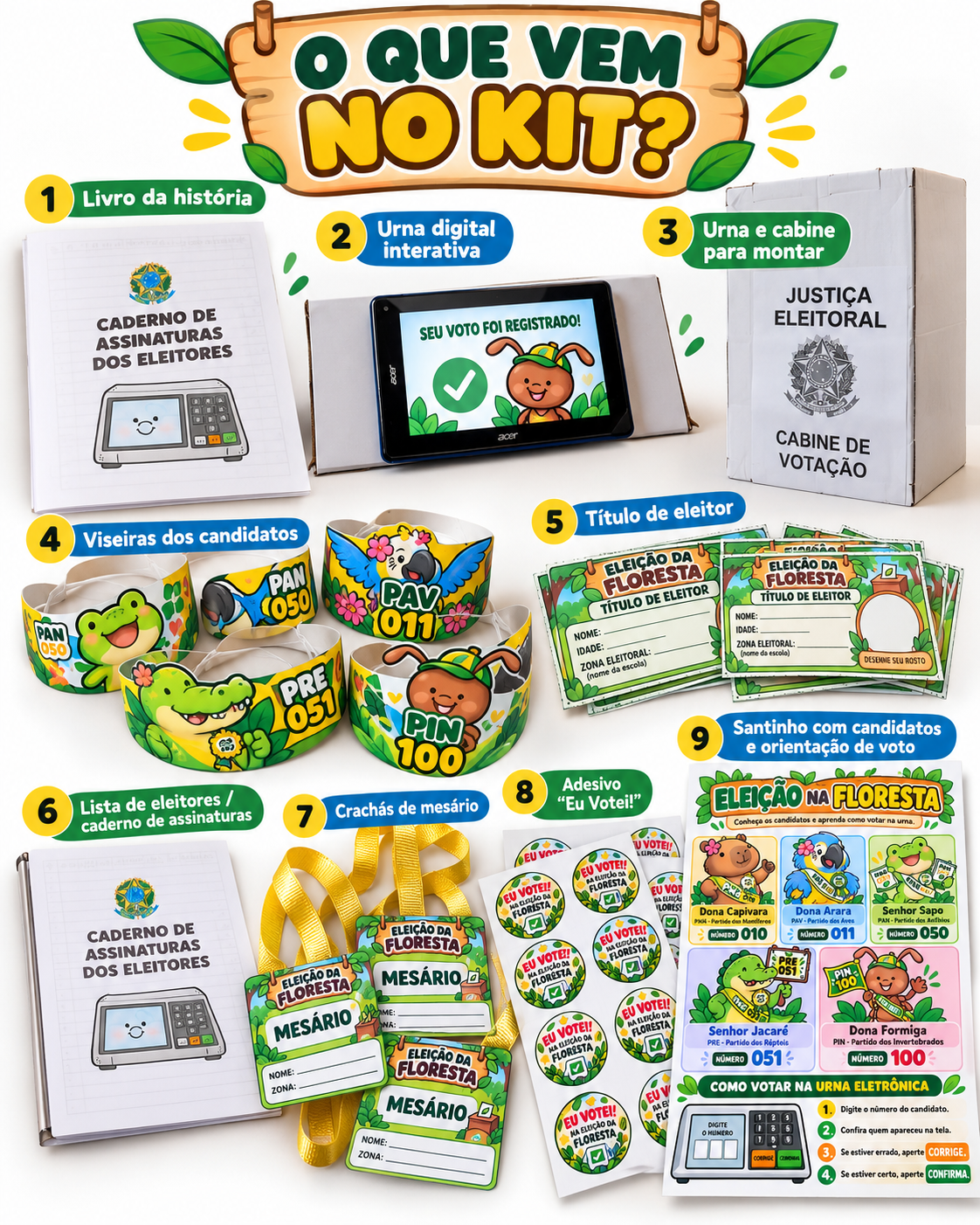 Super Kit Eleição da Floresta - Imagem 2