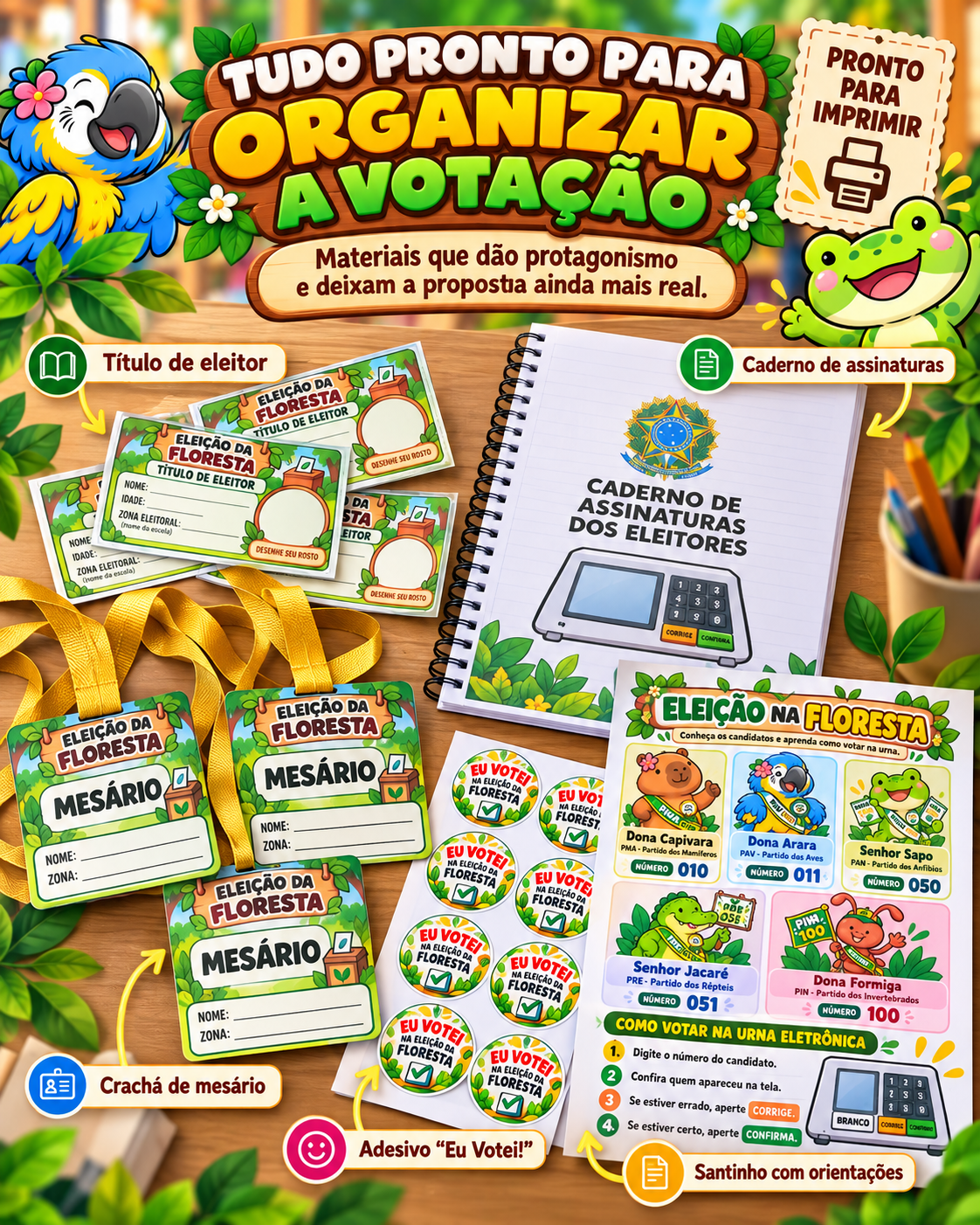 Super Kit Eleição da Floresta - Imagem 5