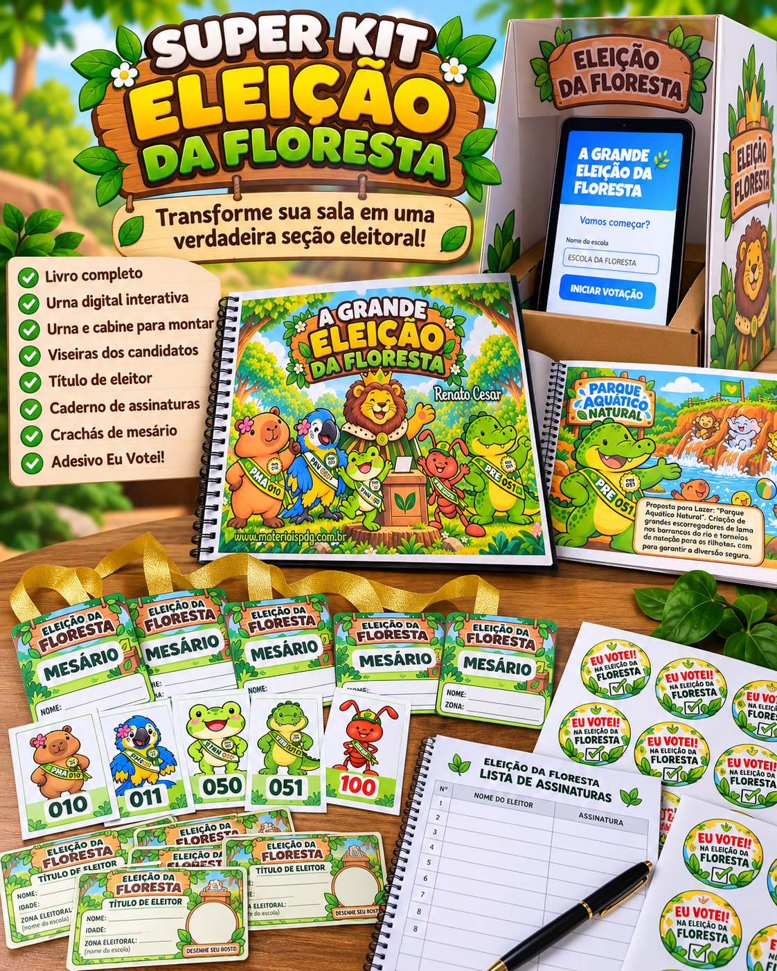 Super Kit Eleição da Floresta - Imagem 8