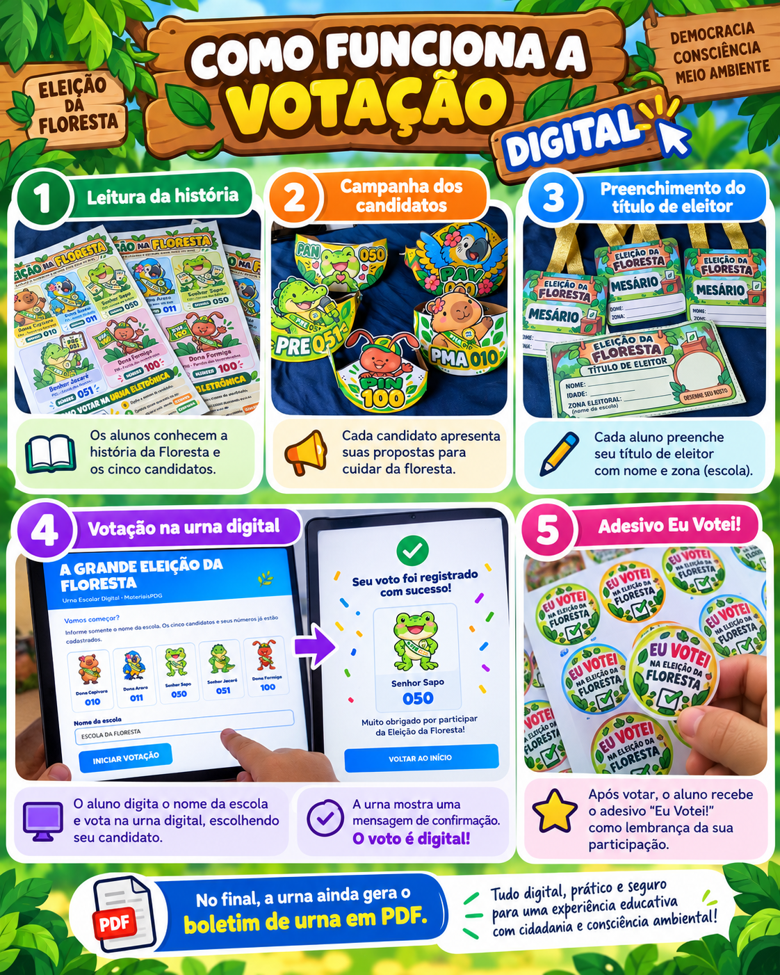 Super Kit Eleição da Floresta - Imagem 9